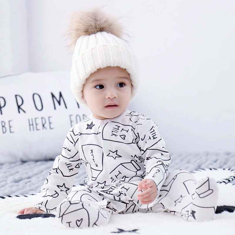 Milk & Stars Baby Footed Sleeper