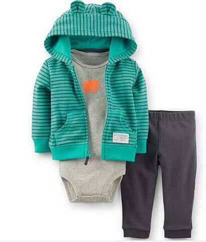 Cozy Little Explorer 3-Piece Baby Outfit Set