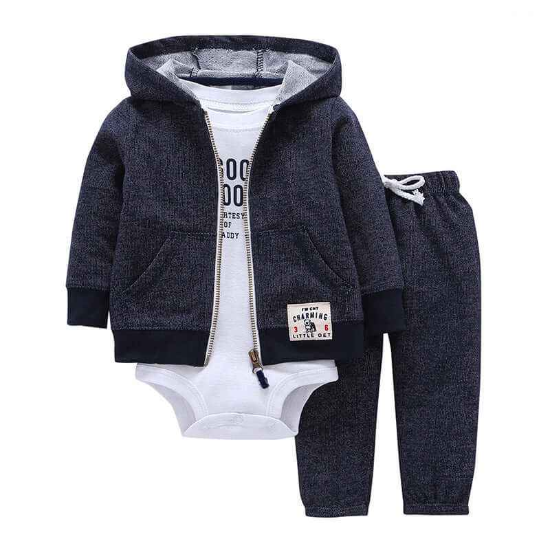 Cozy Little Explorer 3-Piece Baby Outfit Set