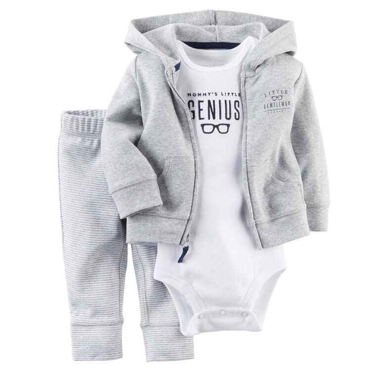 Cozy Little Explorer 3-Piece Baby Outfit Set