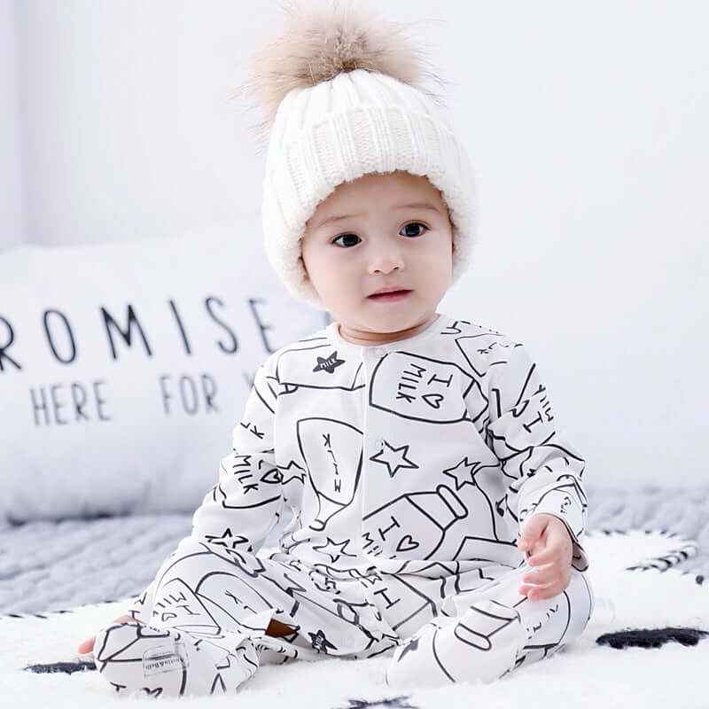 Milk & Stars Baby Footed Sleeper