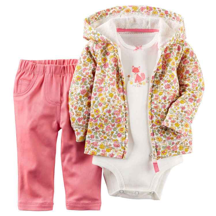 Cozy Little Explorer 3-Piece Baby Outfit Set