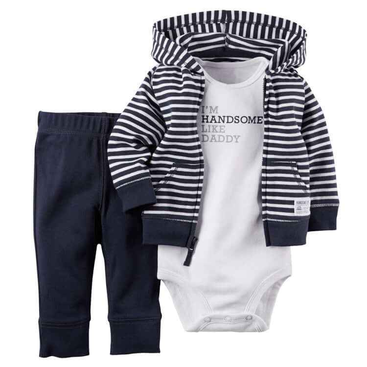 Cozy Little Explorer 3-Piece Baby Outfit Set