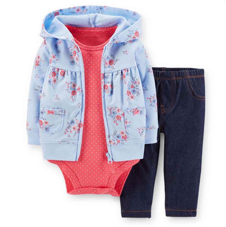 Cozy Little Explorer 3-Piece Baby Outfit Set